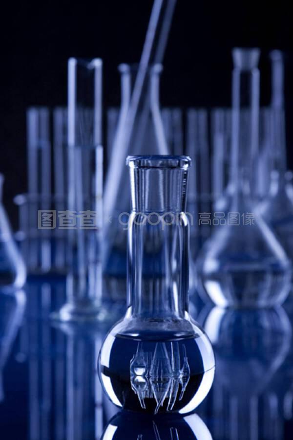 实验室玻璃器皿、瓶子和试管